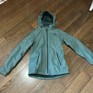 The North Face green dryvent hooded jacket sz M